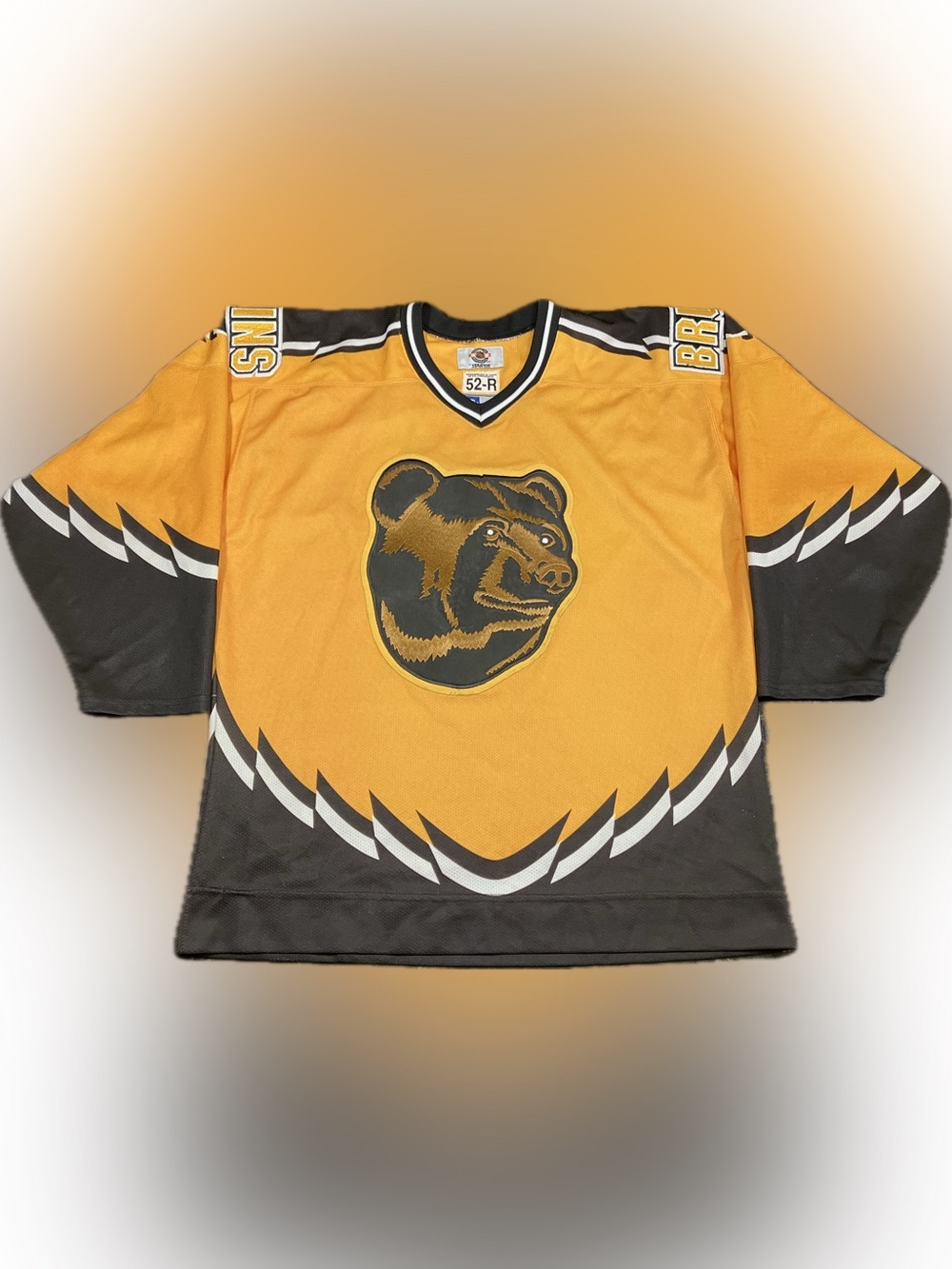 Boston Bruins “Pooh Bear” Starter Authentic NHL Hockey Jersey Size 52-R